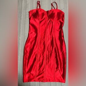 Jolie&Joy Elegant Red Women's Dress- size m/l